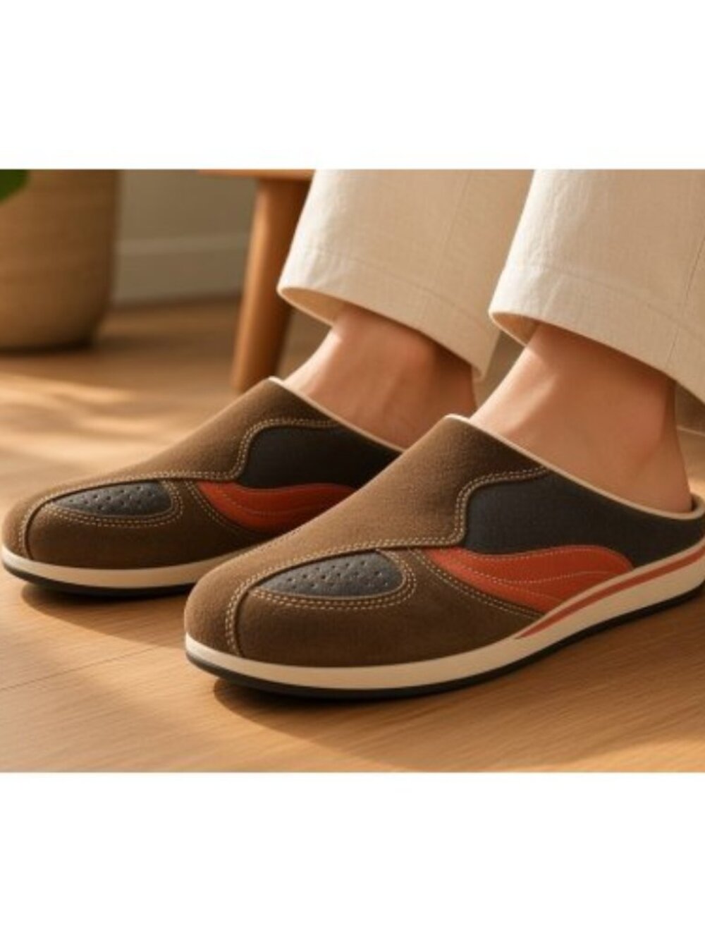 BC FOOTWEAR Brown Suede Clogs Ladies Size 8